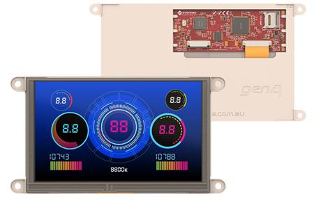 gen4-uLCD-70D-WVA 4D Systems  TFT LCD Colour Display, 7in, 800 x 480pixels