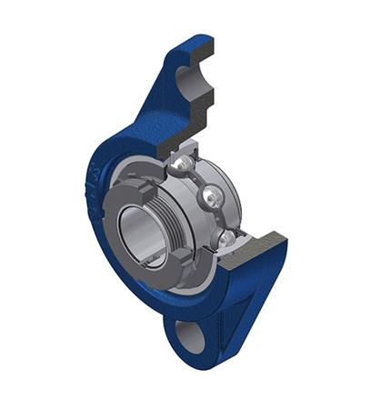 UKFL212H SNR 2 Hole Cylindrical,  55 mm ID