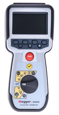 1012-280 Megger DLRO2 Handheld Ohmmeter, 2000 Ω Max, 100mΩ Resolution, Low Resistance