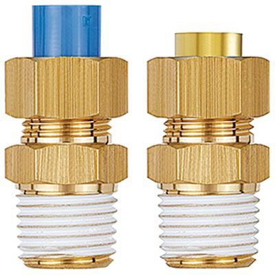KFH06-03 SMC KF Series Male Connector, 6 mm to R 3/8, Threaded-to-Tube Connection Style,