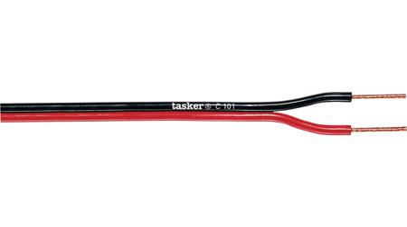 C101 2X0.35 Tasker 2 Core Audio Cable, 0.35 mm² CSA, 100m, Red