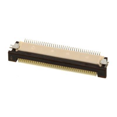 54104-4033 Molex 54104 Series 0.5mm Pitch 40 Way Right Angle FPC Connector, ZIF Top Contact
