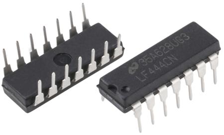 LF444CN/NOPB Texas Instruments, Operational Amplifier, 1 MHz, 14-Pin 18 V MDIP