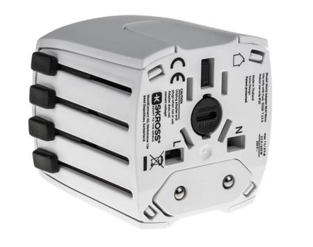 RS_824-6077 SKROSS Australia, China, Europe, Japan, UK, USA to Australia, China, Europe, Japan, UK, USA Travel Adapter, Rated At