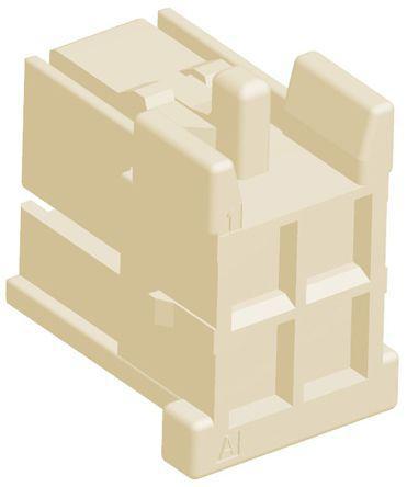 1-1971905-2 TE Connectivity Grace Inertia, 3.3mm Pitch, 4 Way, 2 Row Male Connector Housing