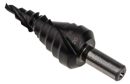 4407022 EXACT HSS 4 → 20mm Step Drill Bit, 9 Steps, 4mm Max Drilling Thickness