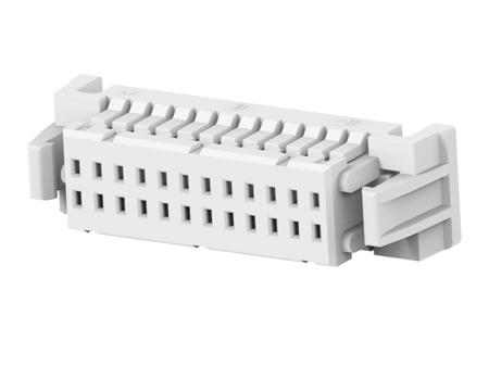 2484142-4 TE Connectivity 2484142 Series Straight Cable Mount PCB Socket, 24-Contact, 2-Row, 1mm Pitch, Crimp Termination
