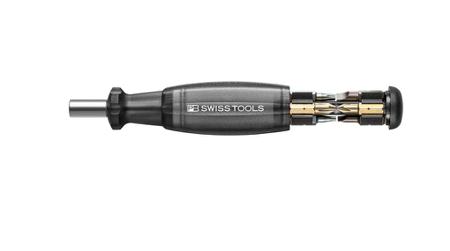 PB 6464.BLACK PB SWISS TOOLS Bit And Screwdriver Set 9 Pieces, Hexagon