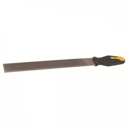 T0080B 10 CK 250mm, Bastard, Flat Engineers File With Soft-Grip Handle