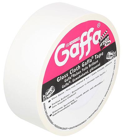 AT202 Advance Tapes  White Gloss Gaffa Tape, 50mm x 50m, 0.22mm Thick