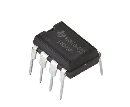 LM393P  Texas Instruments, Dual Comparator, Open Collector O/P, 1.3μs 3 → 28 V 8-Pin PDIP