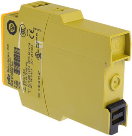 774056 Pilz 230 V ac Safety Relay Single Channel with 2 Safety Contacts Compatible With Safety Switch/Interlock