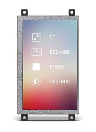 MIKROE-2169 MikroElektronika  TFT LCD Colour Display, 5in, 800 x 480pixels