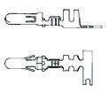 925660-1 TE Connectivity 0.140 Mate-N-LOK Crimp Terminal Contact, Male, 0.5mm² to 2mm², 20AWG to 14AWG, Tin Plating