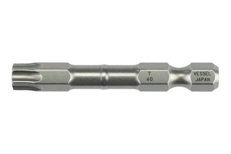 IB-TX40x50 Vessel Hexagon Screwdriver Bit, 50 mm Tip, 1/4 in Drive, Hex Drive, 50 mm Overall