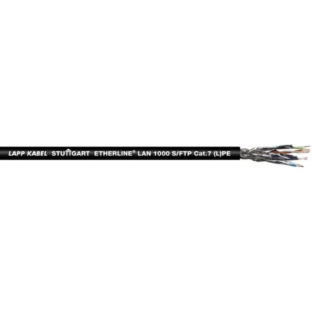 2170977 LappETHERLINE Cat7, Black Unterminated to, S/FTP Shielded, Unterminated Polyethylene Sheath