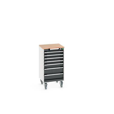 40402141-19V Bott, 7 Drawer Sheet Steel Floor Standing Storage Cabinet, 525 X 525 X 990mm