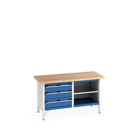 41002166-11V Bott 41002166.11V Sheet Steel Workbench, 840mm x 750mm x 1500mm