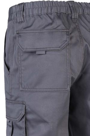 103005S_08_38 Velilla 103005S Grey 16% Polyester, 38% EME, 46% Cotton Stretchy Trousers 33in, 83cm Waist