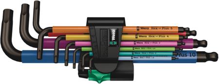 05073593001 Wera 9 piece L Shape Metric Hex Key Set, 1 x 1.5x90mm