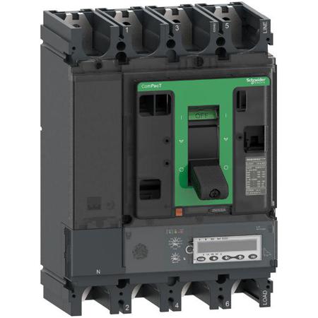 C63R46E630 Schneider Electric, ComPacT MCCB 4P 630A, Fixed Mount