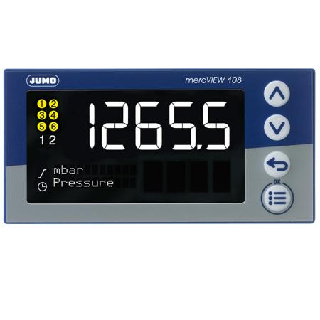 701553/8-00-00-00-00-00-00-23/000 Jumo meroVIEW LCD Digital Panel Multi-Function Meter, 48mm x 48mm