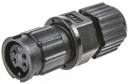 BD-04BMFA-LL7001 Amphenol BD Series, 4 Pole Panel Mount Connector Socket, Female Contacts, IP67