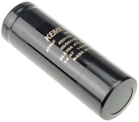 ALS30A471DF450 KEMET 470μF Aluminium Electrolytic Capacitor 450V dc, Screw Terminal -