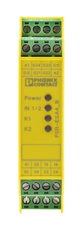 2963763 Phoenix Contact PSRclassic PSR-SCP- 24UC/ESA4/3X1/1X2/B 1 Auxiliary Contacts Safety Relay 24V ac/dc, Dual-Channel 3