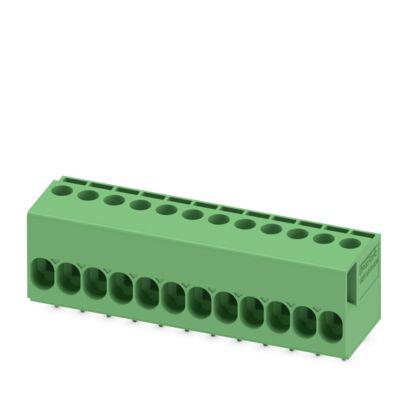 1017502 Phoenix Contact TDPT Series PCB Terminal Block, 5.08mm Pitch, Wave Soldering, 1-Row, Screw Termination
