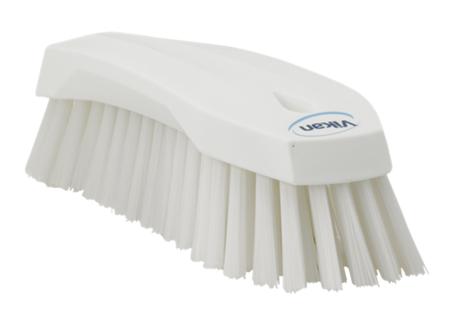 38905 Vikan Hard Bristle White Scrubbing Brush, 36mm bristle length, Polyester bristle material