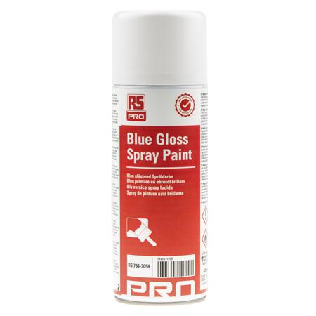 764-3058 RS PRO 400ml Blue Gloss Spray Paint