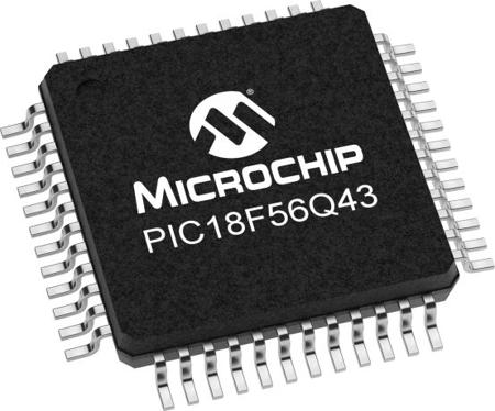 PIC18F56Q43-I-PT Microchip, 8bit PIC18F, PIC18 Microcontroller, 64MHz, 128 KB Flash, 64-Pin TQFP