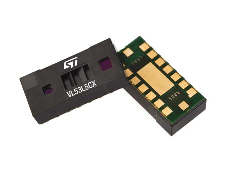VL53L5CXV0GC/1  STMicroelectronics, VL53L Time-of-Flight, 4m 1.62 V to 3.6 V 16-Pin 8 x 8 Multizone