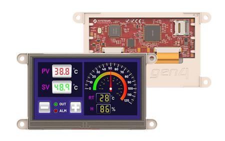 gen4-uLCD-43D-CLB-SB 4D Systems  TFT LCD Colour Display, 4.3in, 480 x 272pixels