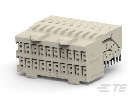 1645694-1 TE Connectivity, Z-Pack 2.5mm Pitch High Speed High Speed Backplane Connector, Male/Female, Right Angled, 10 Column, 4