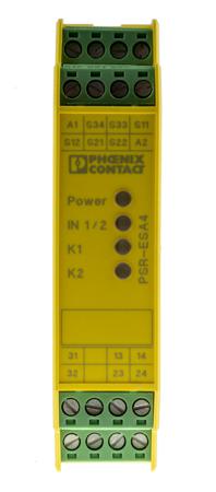 2963750 Phoenix Contact PSRclassic PSR-SCP- 24UC/ESA4/2X1/1X2 1 Auxiliary Contacts Safety Relay 24V ac/dc, Dual-Channel 2