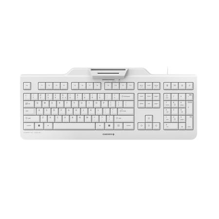 JK-A0100EU-0 Cherry CHERRY KC 1000 SC Wired USB Keyboard, Qwerty EU, Light Grey