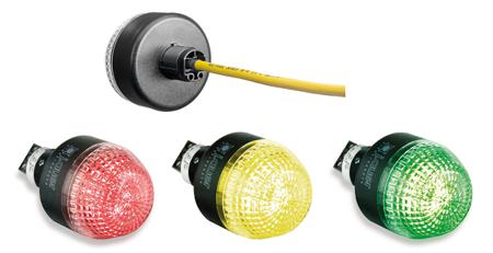 802550405 AUER Signal IML Series Clear Steady Beacon, 24 V ac/dc, Panel Mount, LED Bulb, IP65, IP67