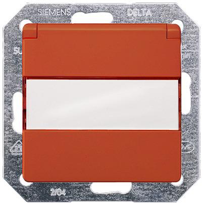 5UB1914 Siemens 5UB1908 Orange Electrical Socket, 16A, Schuko