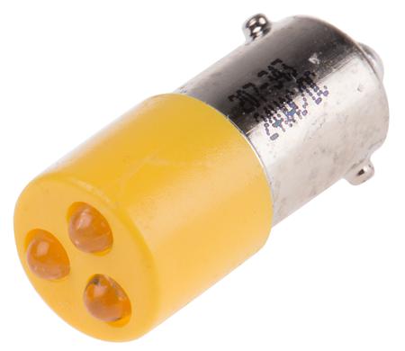 207-343 RS PRO Yellow Panel Mount Indicator, 24V ac/dc, 25 x 10mm Mounting Hole Size