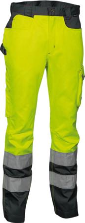 V019-0-00-YELLOW Cofra 3M SCOTCHLITE Yellow Hi-Vis Hi Vis Trousers, 86 → 90cm Waist Size