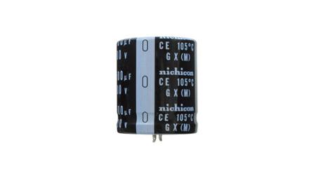 LGX2W151MELB25 Nichicon 150μF Aluminium Electrolytic Aluminium Electrolytic Capacitor 450V dc, Snap-In -