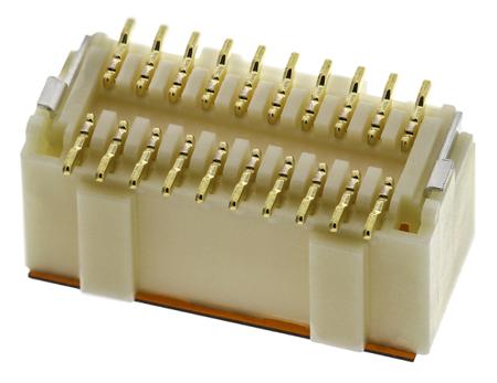 501190-2017 Molex PICO-CLASP Series, Series Number 501190, 1mm Pitch 20 Way 2 Row Shrouded Straight PCB Header, Surface Mount