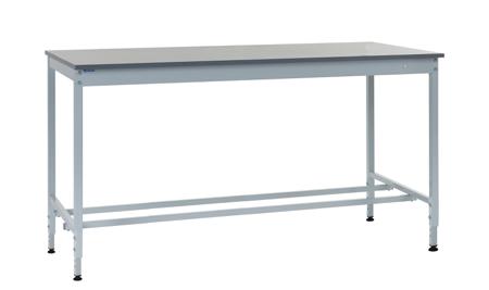 440-909 RS PRO Steel Workbench, 250kg Max Load, Adjustable Height, 840mm x 1800mm x 750mm