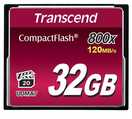 TS32GCF800 Transcend CompactFlash 32 GB MLC Compact Flash Card
