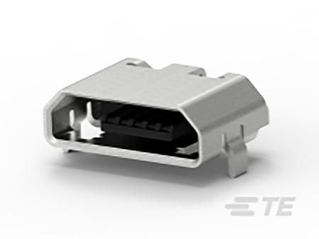 1932788-1 TE Connectivity Micro USB 2.0 Micro USB Receptacle, Reverse Right Angle
