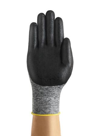 11801100 Ansell Black, Grey Nylon Extra Grip Work Gloves, Size 10, Foam Nitrile Coating