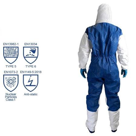 2510-400-007 Chemsplash White Disposable Coverall, XL