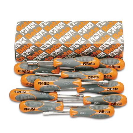 943BX/S12 BETA Hexagon Nut Driver Set, 4 mm, 5.5 mm, 5 mm, 6 mm, 7 mm, 8 mm, 9 mm, 10 mm, 11 mm, 12 mm, 13 mm, 14 mm Tip, 150 mm
